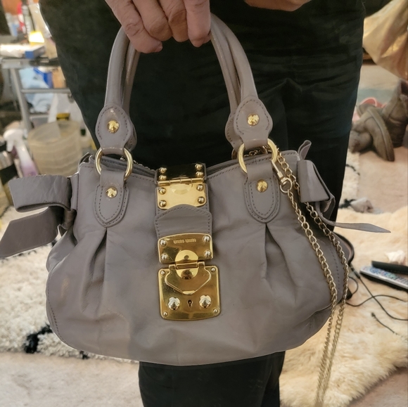 Miu Miu ( PRADA) SMALL BOW BAG AND WALLET AUTHENTIC ,2 FOR  1 SET!! - Picture 3 of 15